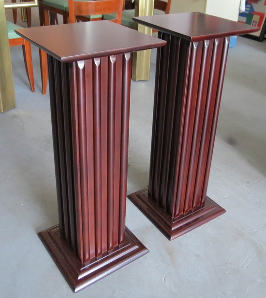 Pair of American Art Deco Pedestals